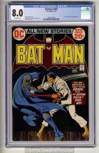 BATMAN #243 (DC 8/72) CGC 8.0 TALIA FIRST APPEARANCE OW PAGES