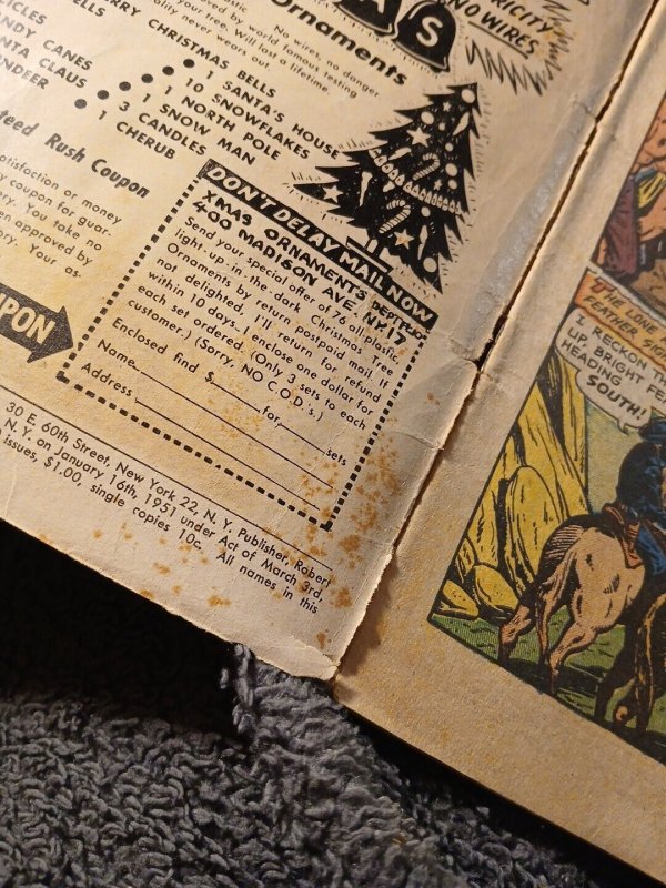 The Lone Rider #11 Golden Age Precode Farrell 1952-53 Western Comic Book Hero