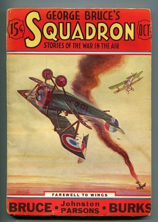 GEORGE BRUCE'S SQUADRON 11/1933-WWI-BI-PLANE-TINSLEY-3RD ISSUE-vg minus