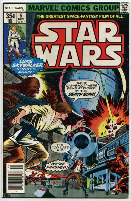 Star Wars #5 NM 9.4A New Hope movie  NEWSTAND EDITION - ORIGINAL OWNER!