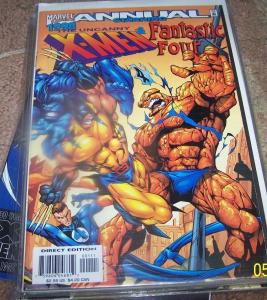 Uncanny X-Men / Fantastic Four '98  annual   1998, Marvel) wolverine vs thing