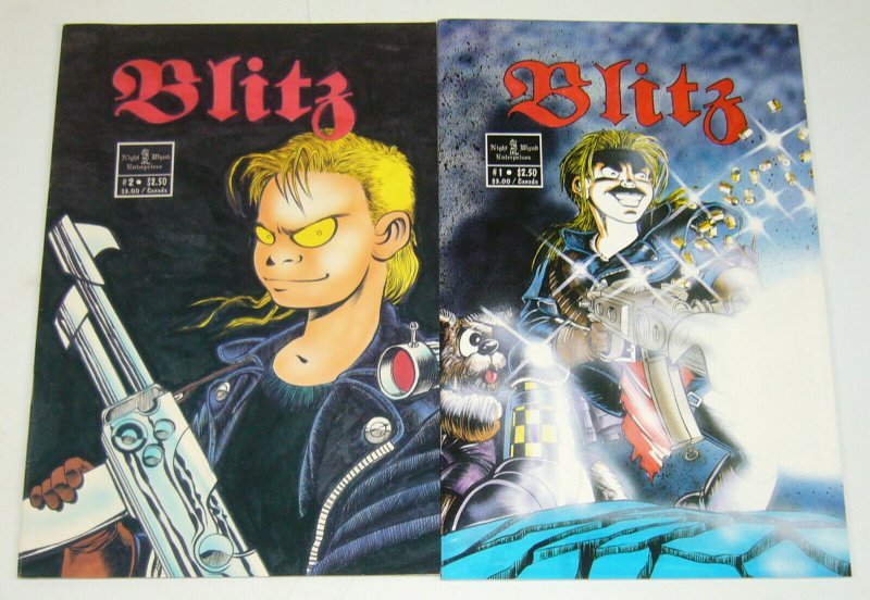 Blitz #1-2 VF/NM complete series - barry blair - night wynd comics set lot 1992