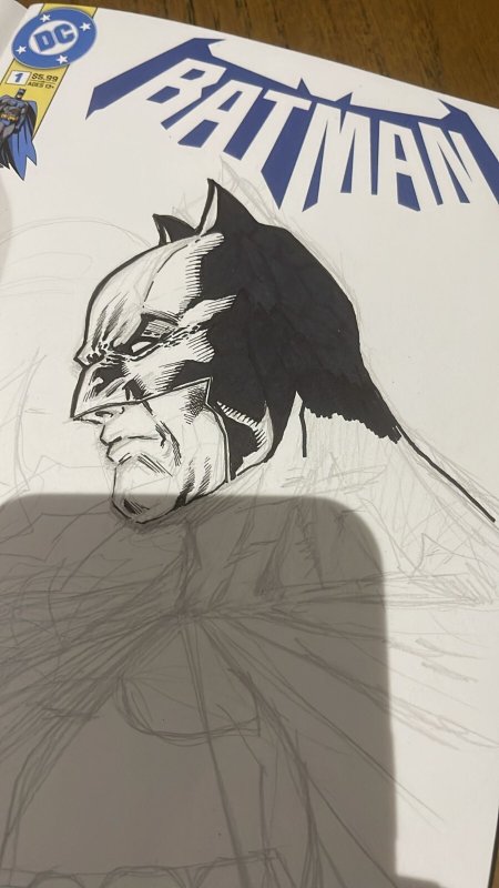 BATMAN #1 Original Sketch by Sergio Davila | DC Comics | Hand-Drawn Art - CGC SS