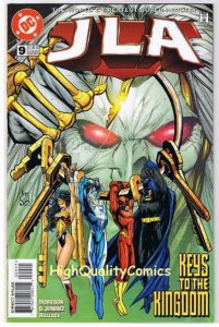JLA #9, NM+, Wonder Woman, Grant Morrision, Batman, 1997, more JLA in store