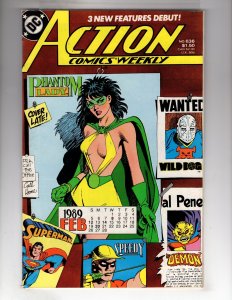 Action Comics #636 (1989) 9.0-9.2 The Phantom Lady! Golden Age Heroine! / EBI#2