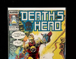 Death'S Head Vol.1 #10 Marvel Uk (1988-1989 Series) Rare! Nm+ Feat. Iron Man 