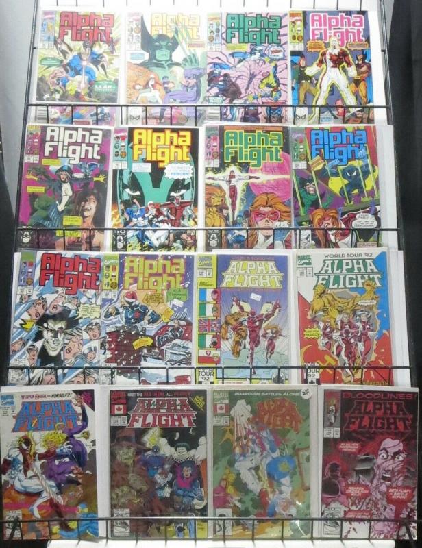 ALPHA FLIGHT MASSIVE COLLECTION! 78 ISSUES!  Marvel 1983! John Byrne! Jim Lee