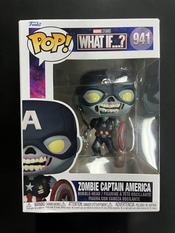 Funko POP! Marvel: What If - Zombie Captain America Figure