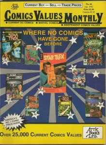 ORIGINAL Vintage Jan 1992 Comics Values Monthly Magazine #66 Star Trek