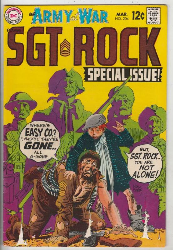 Our Army at War #204 (Mar-69) VF/NM+ High-Grade Easy Company, Sgt. Rock