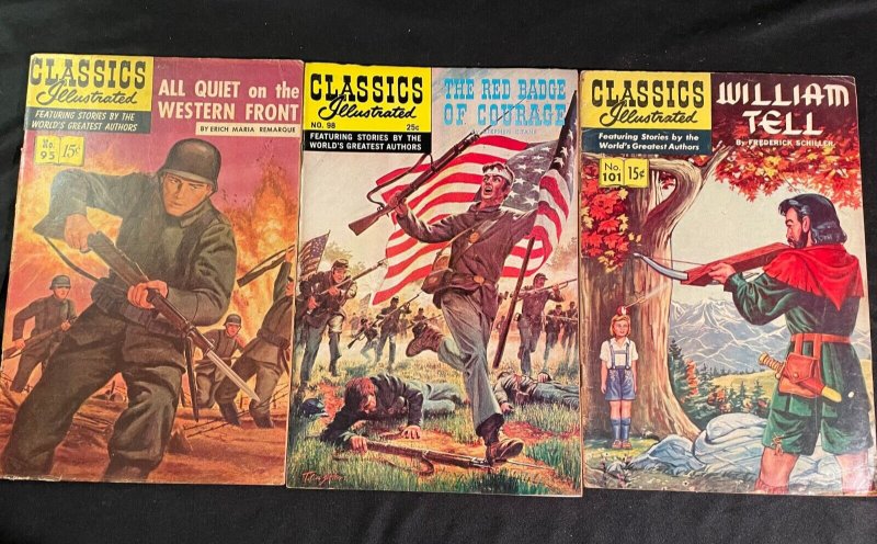 CLASSICS ILLUSTRATED 16 Issues, Various Printings