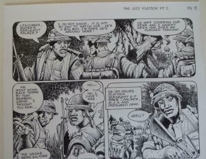 DON LOMAX Original Art, Vietnam Journal #8 pg 18, Brain Dead Horror,Caliber,2011
