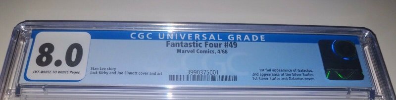 Fantastic Four 49 CGC 8.0