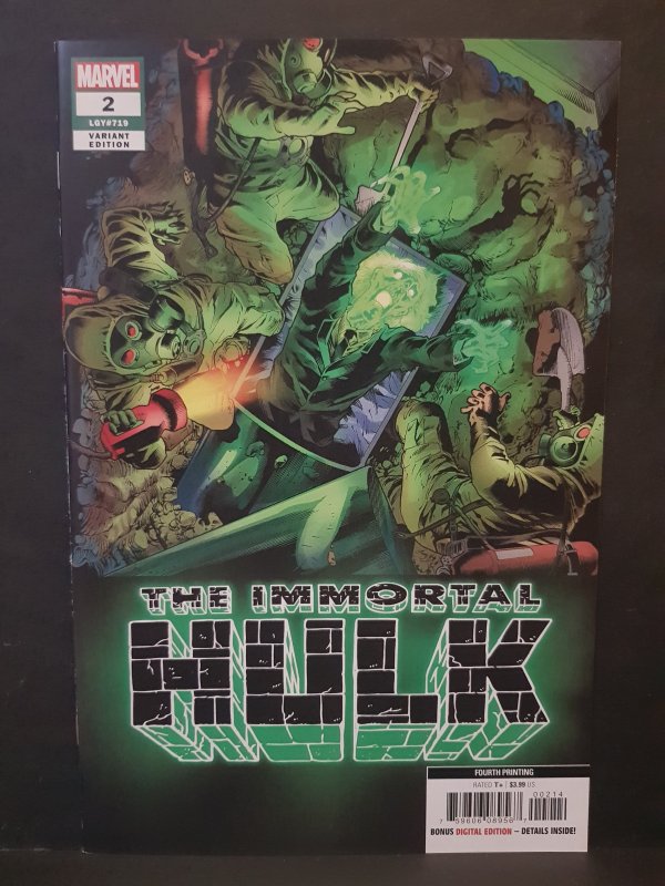 The Immortal Hulk #2 Fourth Printing - Joe Bennett Variant (2018)