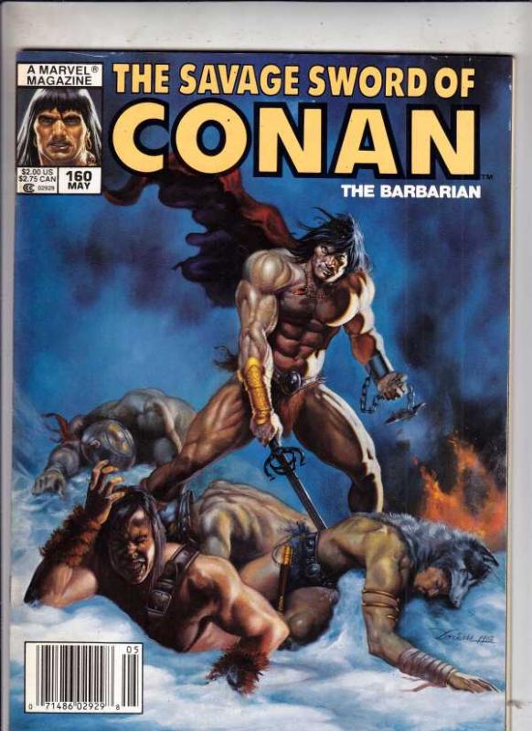 Savage Sword of Conan #160 (May-89) NM- High-Grade Conan