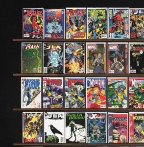 Huge Lot 140+ Comics with Wolverine, Jla, Ultimate X-Men & More!
