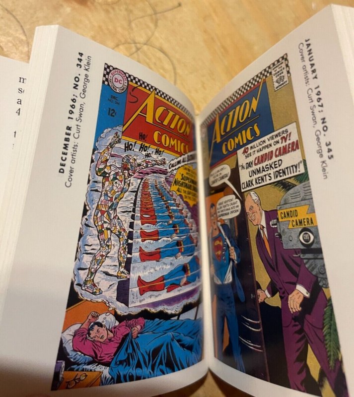 Superman In Action Comics Vol. # 2 Abbeville Press Mini Book 25 Years Cover TB60