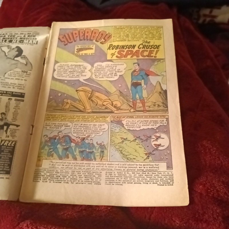 Adventure Comic #276 Silver age dc 1960 Superboy Prisoner In Space Superman