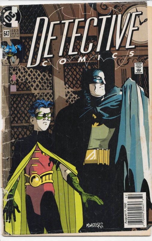 Detective Comics #647 Newsstand Edition (1992) Batman [Key Issue]