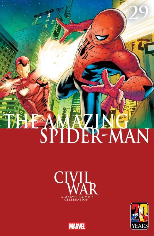 AMAZING SPIDER-MAN #29 GREG LAND CIVIL WAR CELEBRATION VARIANT Marvel Comic