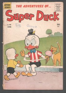 Super Duck #91 1960- Archie-Ice cream cover.-Slapstick humor.-Coupon cut out ...