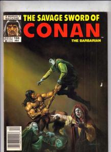Savage Sword of Conan #155 (Dec-88) VF+ High-Grade Conan