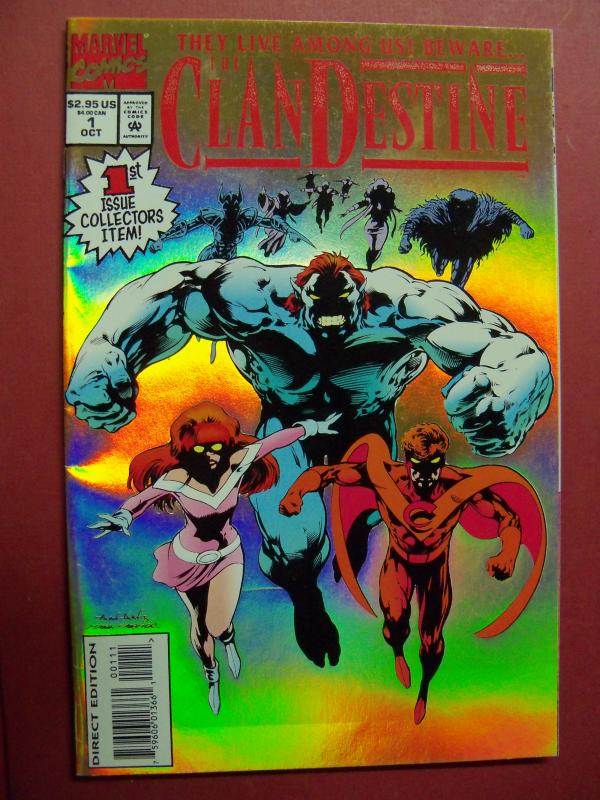 CLANDESTINE  #1 FOIL COVER (9.0 to 9.2 or better)  MARVEL COMICS