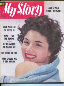 My Story #13 1958-Love's Wild Sweet Hungeremotional exploitation-spicy scan...
