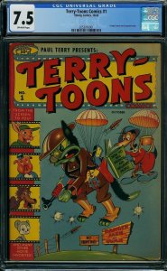 Terry-Toons Comics #1 (1942) CGC 7.5 VF-