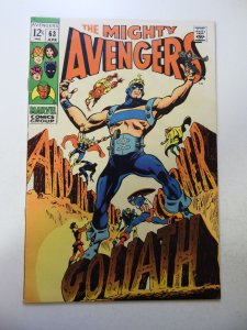 The Avengers #63 (1969) VG/FN Condition 1/2 tear fc