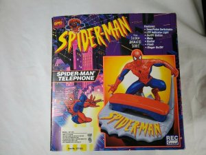 Spider-Man Animated Series Corded Telephone Vintage Mint 1994 Marvel Comics