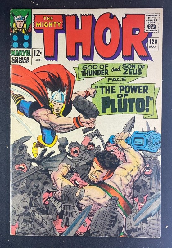 Thor (1966) #128 FN+ (6.5) Pluto Classic Kirby Hercules Cover 1st App Titans