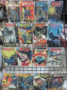 DETECTIVE COMICS #520-609, lot of 43 diff comics books 1982-1989 Batman DC VF/+