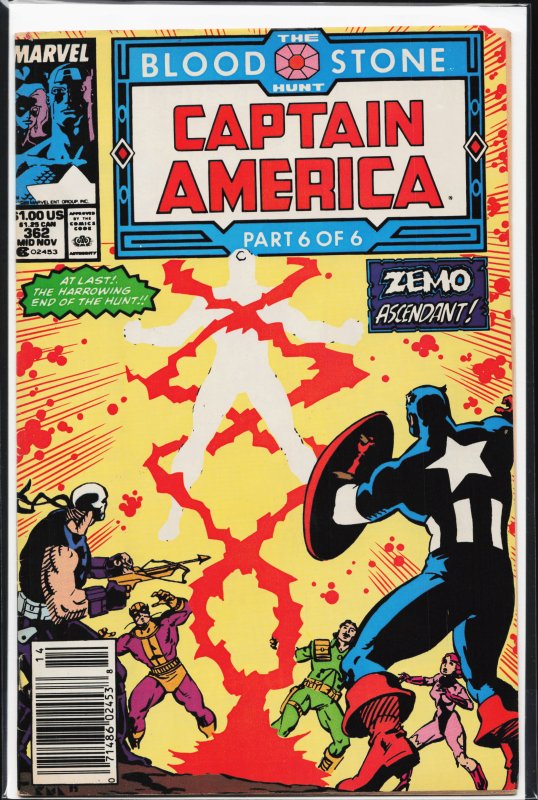 Captain America #362 (1989) Captain America