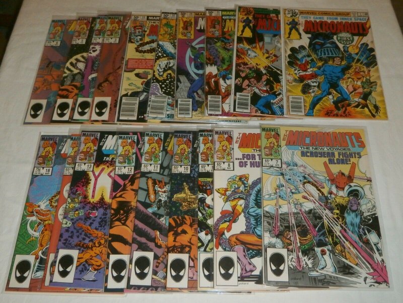 Rom: Spaceknight #3-67 (incomp.) Wraith War Micronauts V2 #3-14 comics lot of 56