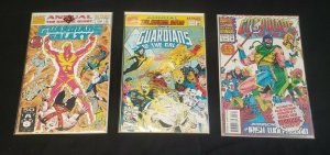 GUARDIANS OF THE GALAXY ANNUAL #1-3 (HIGH) BAGGED & BOARDED,SYSTEM BYTES 1991-93