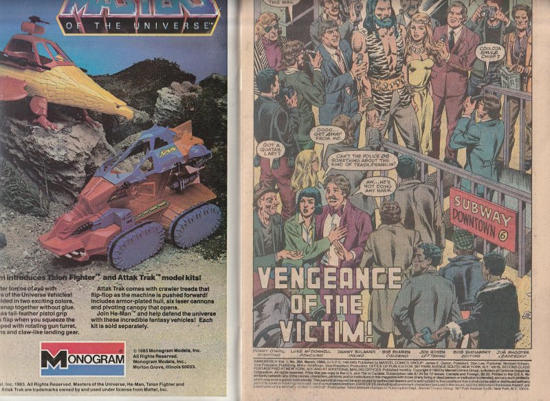 Daredevil(vol. 1)# 204 Move Over Kraven The Hunter !