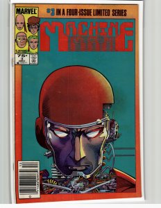 Machine Man #3 Newsstand Edition (1984) Machine Man