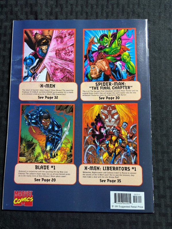 1998 Sept MARVEL COMICS CATALOG Magazine FN+ 6.5 Marvel Knights Daredevil Poster