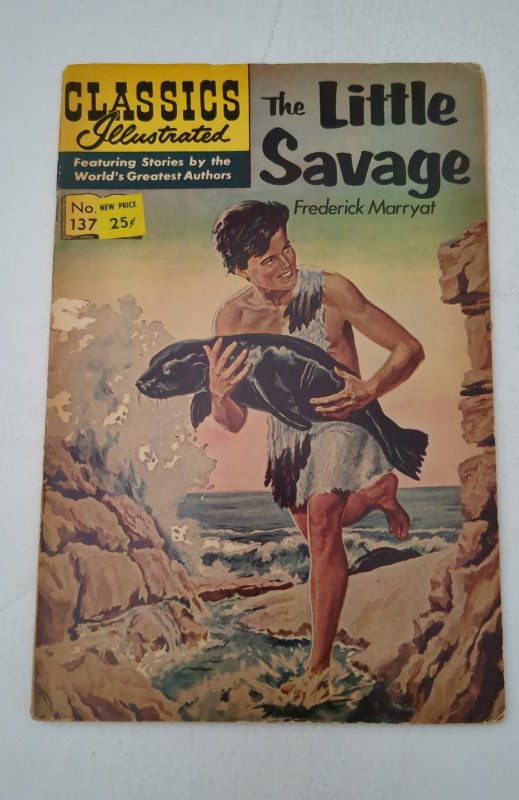 Classics Illustrated #137 (1957) Little Savage HRN 166 VG 4.0