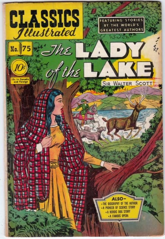 Classics Illustrated #75 (Oct-50) VG/FN- Mid-Grade 