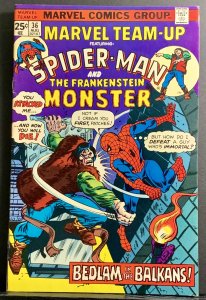 Marvel Team-Up #36 (1975) Spider-Man & The Frankenstein Monster FN/VF