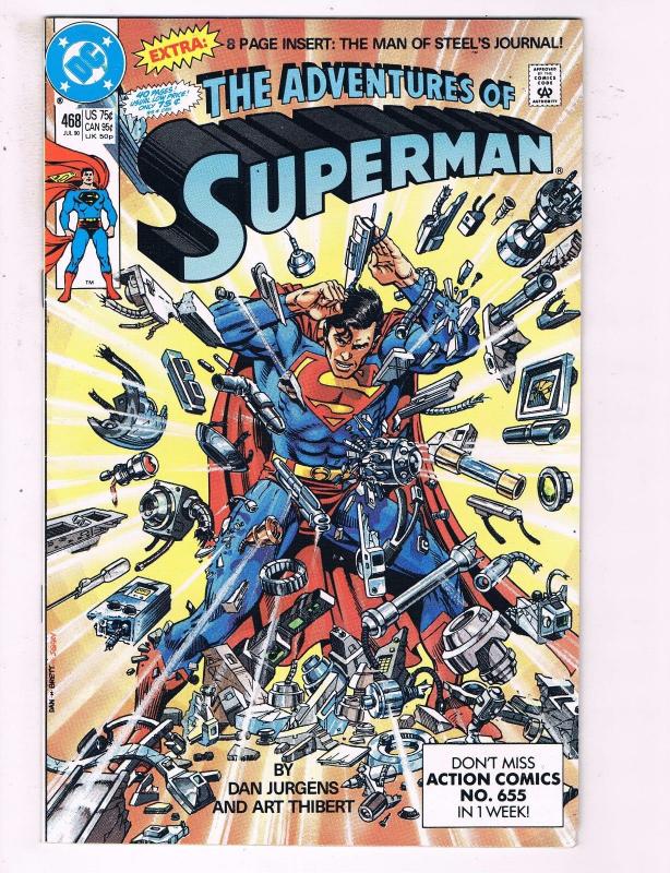 The Adventures Of Superman #468 VF DC Comics Comic Book Jurgens DE13