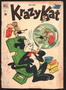 Krazy Kat  #1 1951-Dell-1st issue-Lower grade bargain copy-G-