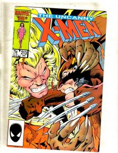 Uncanny X-Men # 213 VF Marvel Comic Book Sabretooth Wolverine Storm Angel J345