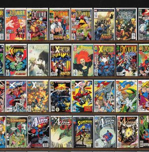 Huge Lot 150+ Comics with Excalibur, X-Force, X-Factor, Action Comics & More!