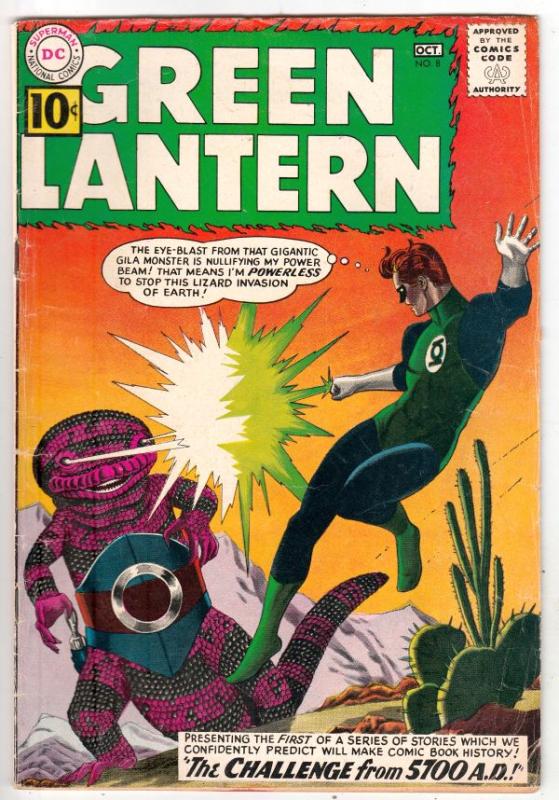 Green Lantern #8 (Oct-61) VG/FN+ Mid-Grade Green Lantern