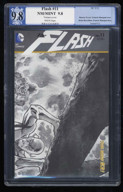 Flash (2011) #11 PGX NM/M 9.8 White Pages