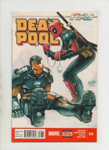 Deadpool #36 - Iron Man Cover - (Grade 9.2) 2014