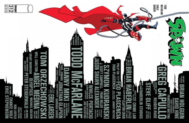 Spawn (1992) #312 NM Cover B + Virgin + LCSD Variant Cover Lot Image Comics